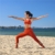 icyzone Yoga Sport-BH Damen Bustier mit Gepolstert - Atmungsaktiv Ohne Bügel Sports Bra Top (S, Persimmon) - 3