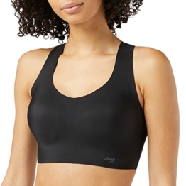 Sloggi Damen Zero Feel Racerback Top Ex Bügelloser BH, Schwarz (Black 0004), 60A (Herstellergröße: S) - 1