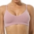 Vertvie Damen 2/3/4er Set Basic Wohlfühl BH Sport BH Spaghettiträger Bralette ohne Bügel Nahtlose Gepolsterte mit Spaghetti Bra Top Low Support Bra(Schwarz/Weiß/Hellgrau/lila, EU S/Tag M) - 2