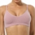 Vertvie Damen 2/3/4er Set Basic Wohlfühl BH Sport BH Spaghettiträger Bralette ohne Bügel Nahtlose Gepolsterte mit Spaghetti Bra Top Low Support Bra(Schwarz/Weiß/Hellgrau/lila, EU S/Tag M) - 2